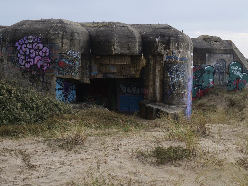 Graffiti bunkers du mur de l'Atlantique