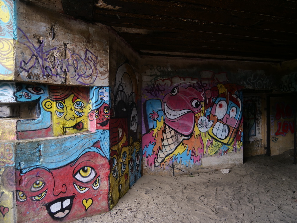 Graffiti bunkers du mur de l'Atlantique