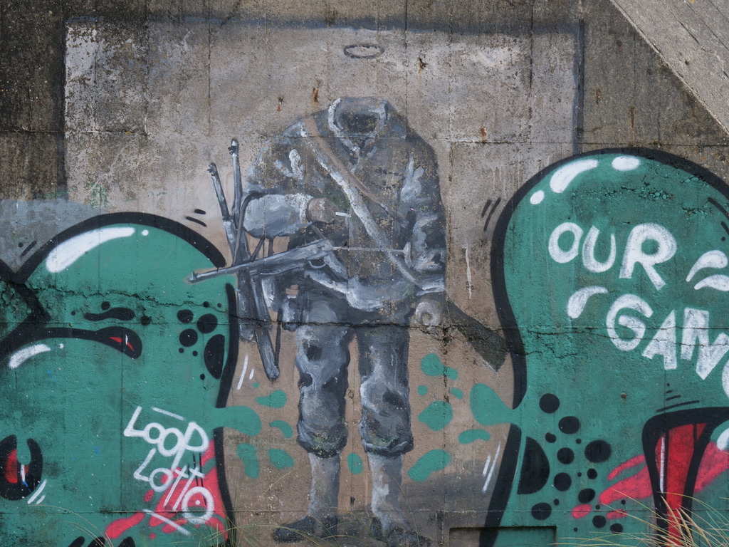 Graffiti bunkers du mur de l'Atlantique