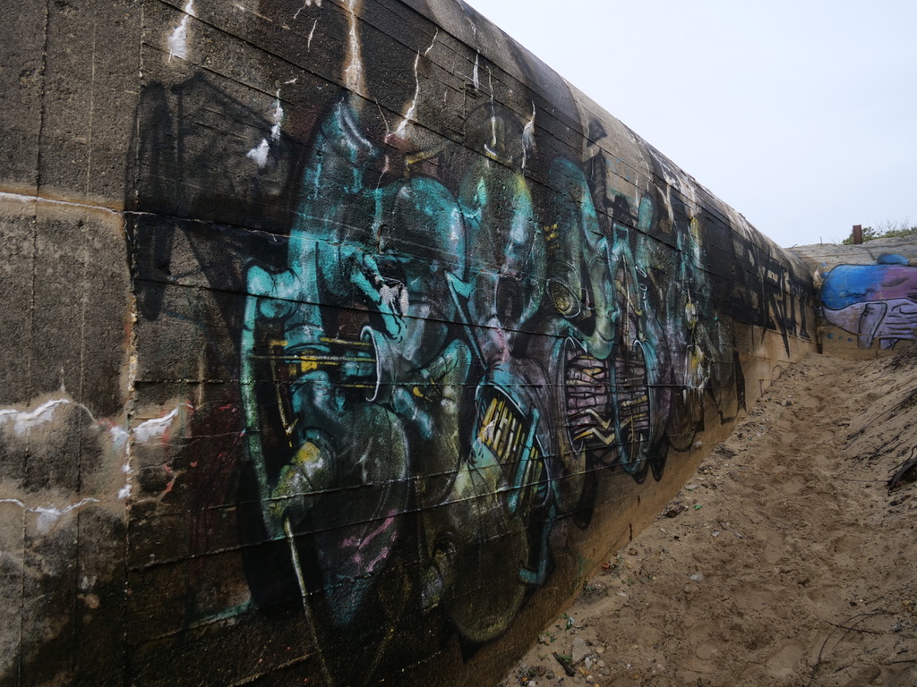 Graffiti bunkers du mur de l'Atlantique