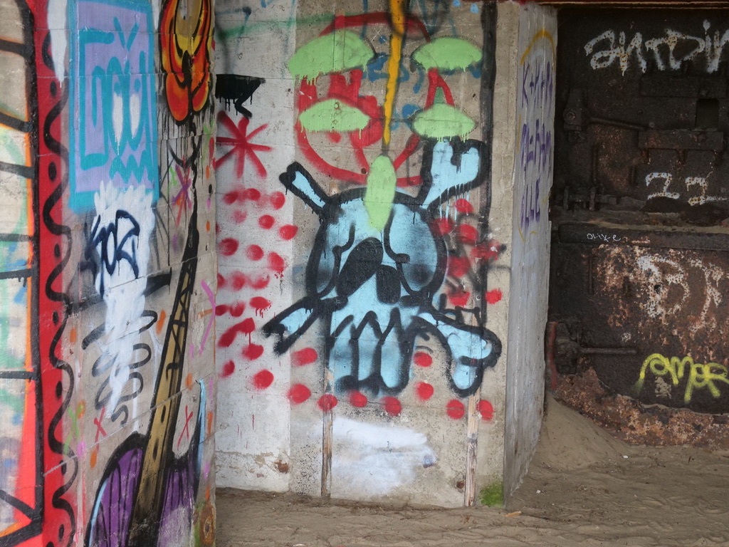 Graffiti bunkers du mur de l'Atlantique