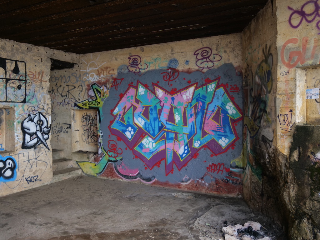 Graffiti bunkers du mur de l'Atlantique