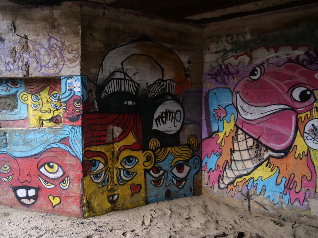 Graffiti bunkers du mur de l'Atlantique