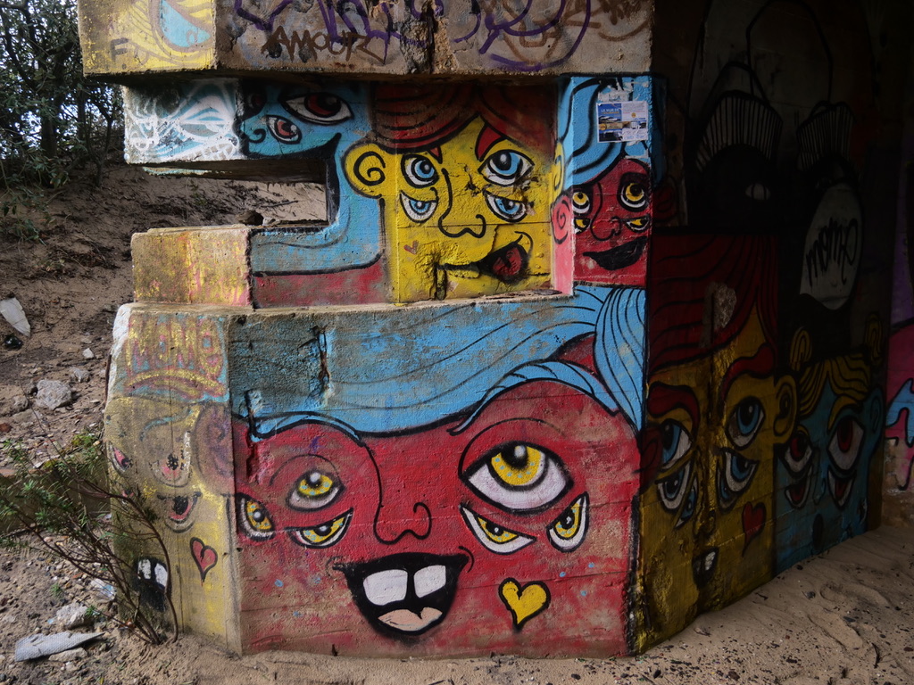Graffiti bunkers du mur de l'Atlantique