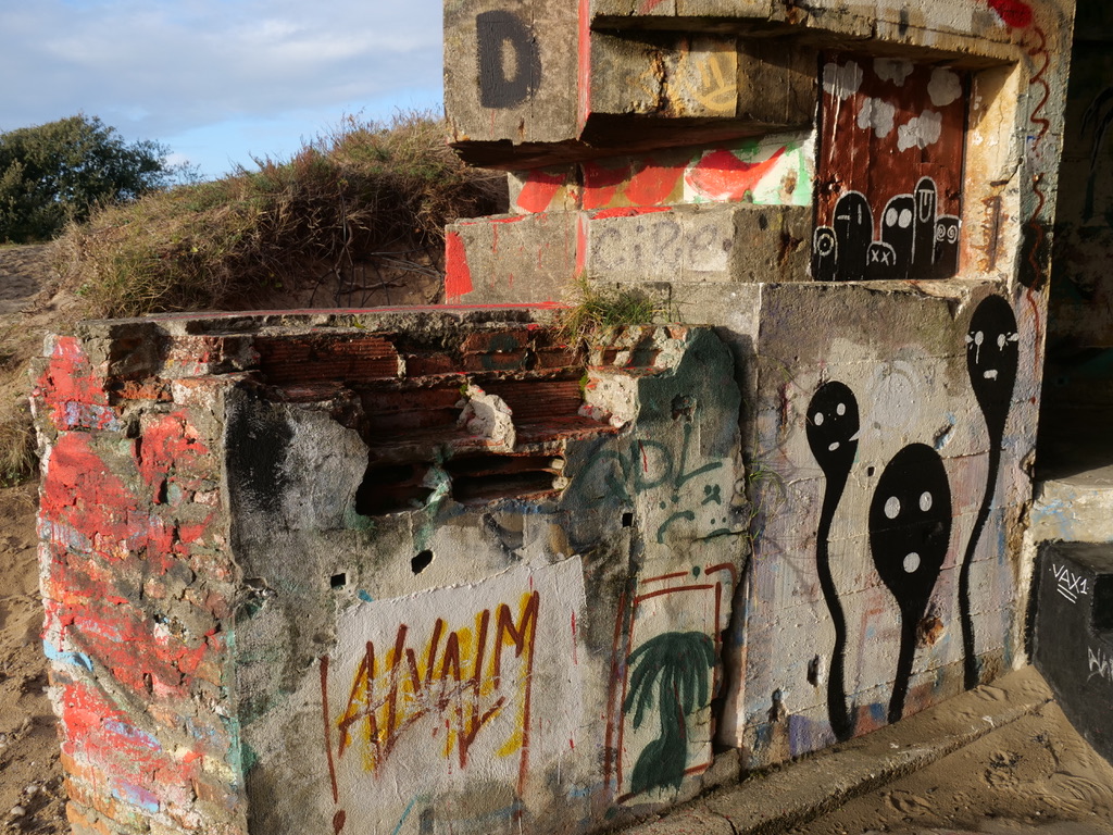 Graffiti bunkers du mur de l'Atlantique