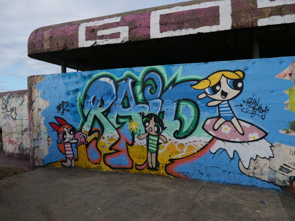 Graffiti bunkers du mur de l'Atlantique
