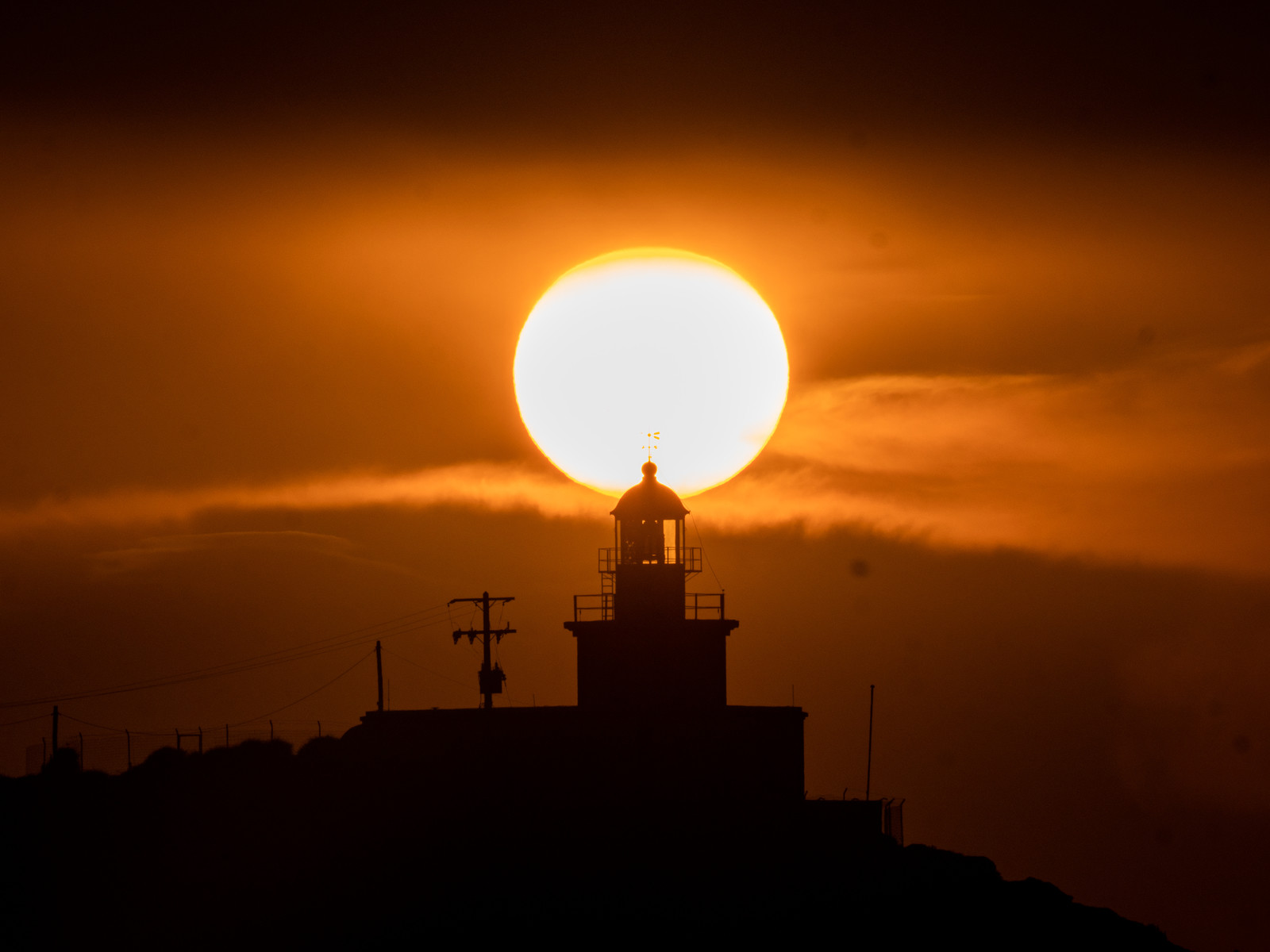 Coucher de soleil sur le phare