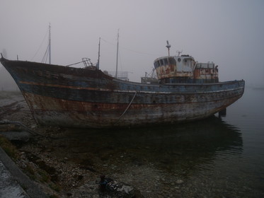 Camaret sur Mer , le cimetière de bateau