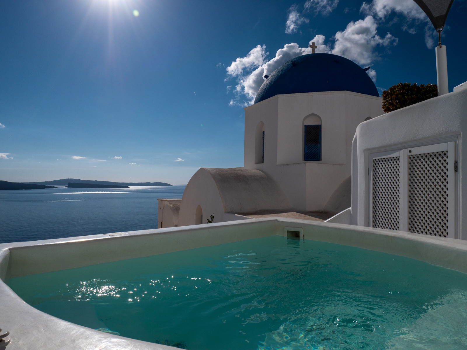 Vue d'un Jacuzzi