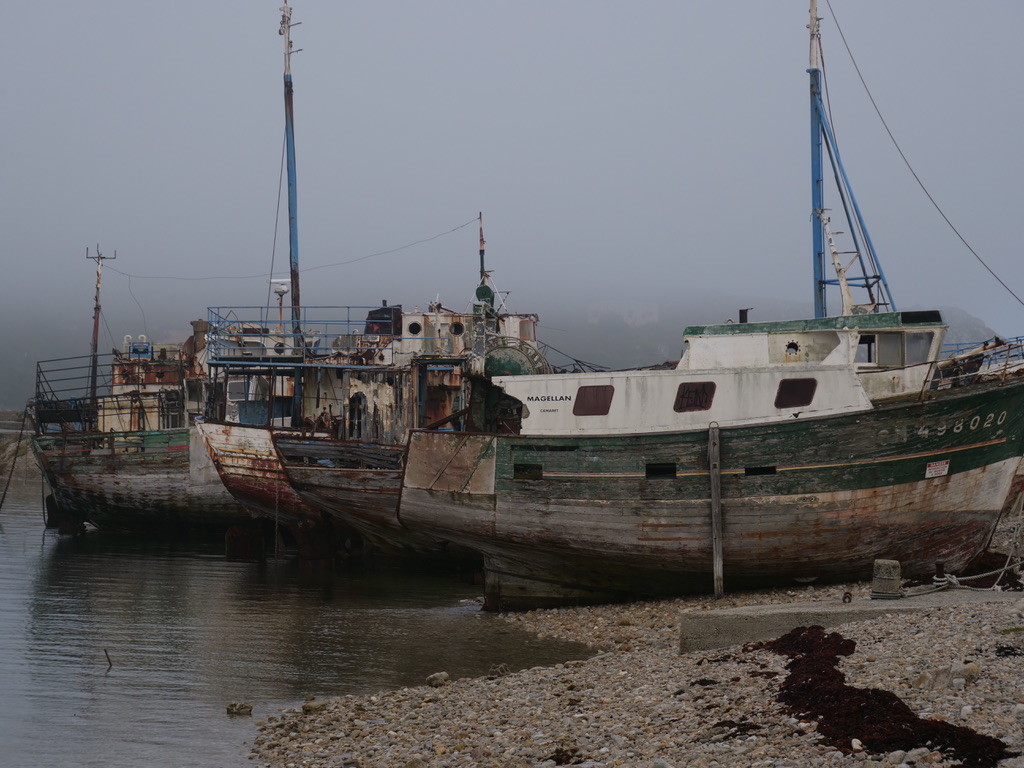 Camaret sur Mer , le cimetière de bateau