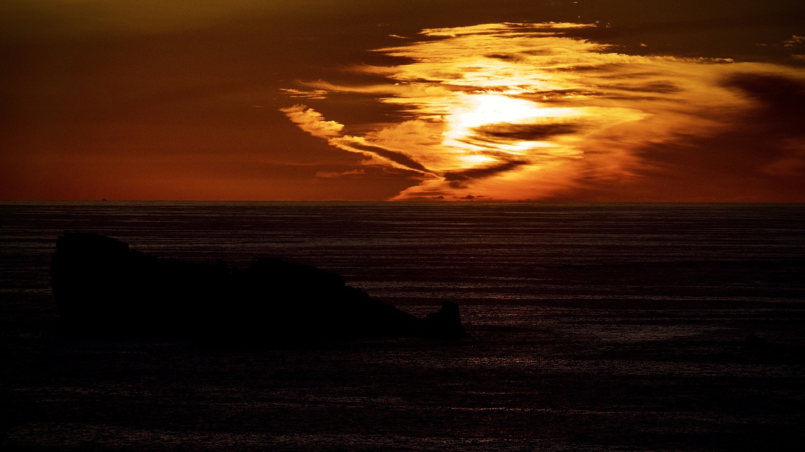 Sunset à Camaret sur mer en Bretagne