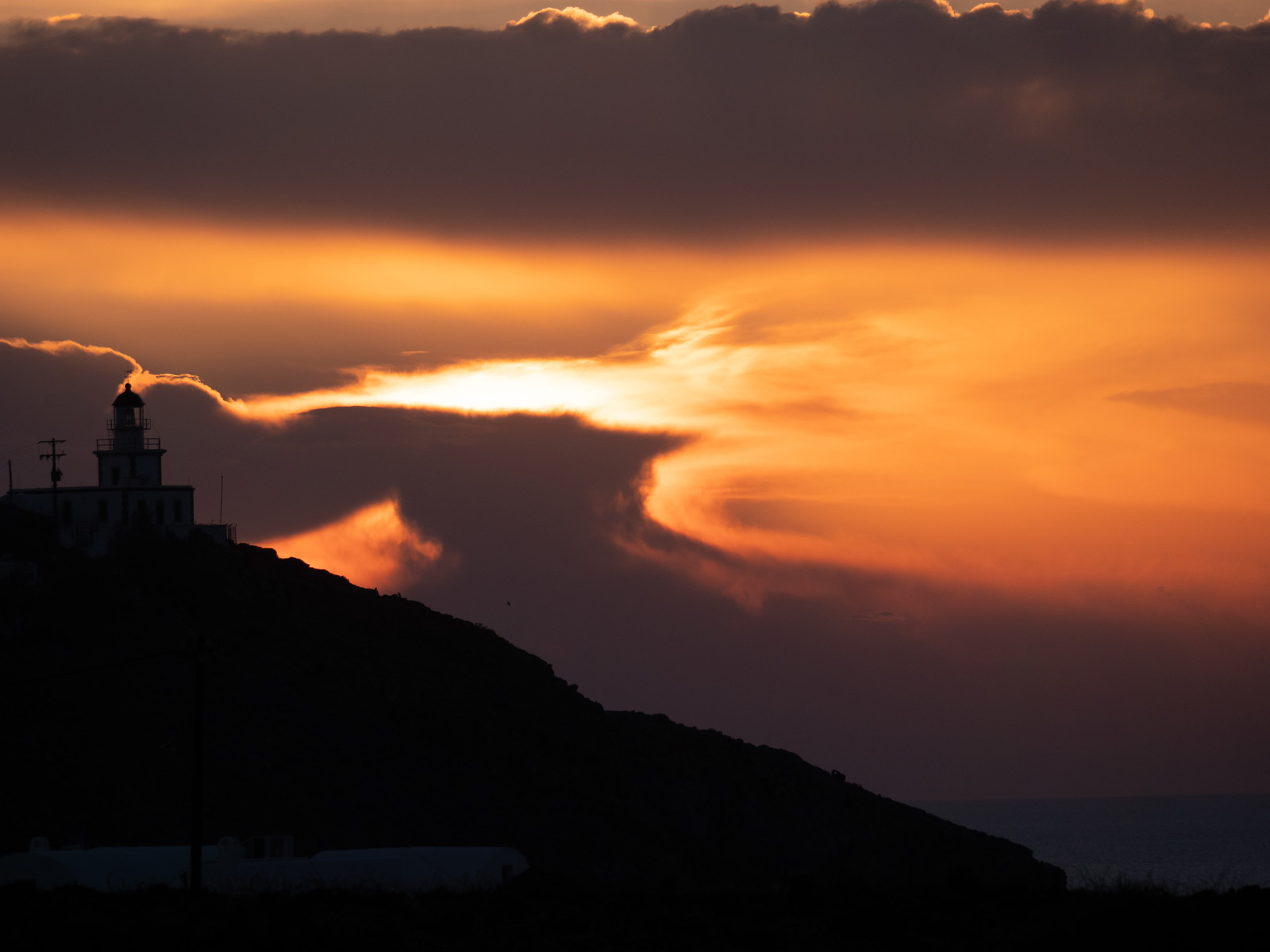 Coucher de soleil sur le phare