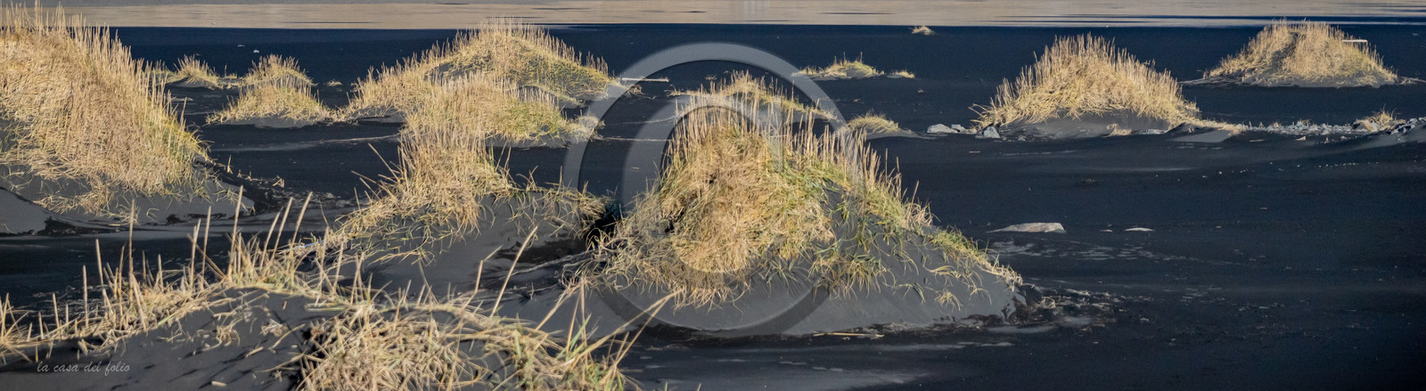 Plage Islandaise : Photo ultraHD sur Alu Dibond 145,6 x 40 cm