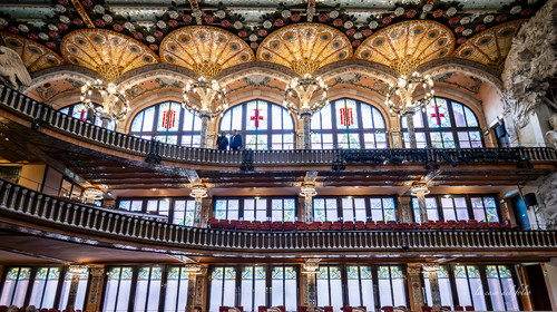 Le palais de la Musique à Barcelone