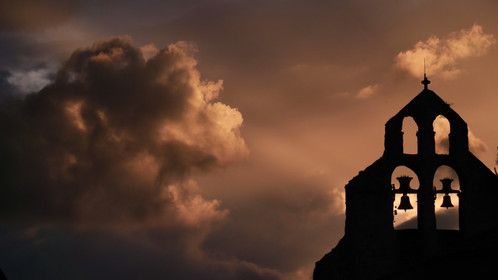 L'église au Château de Monteton ; dans le Lot-et-Garonne